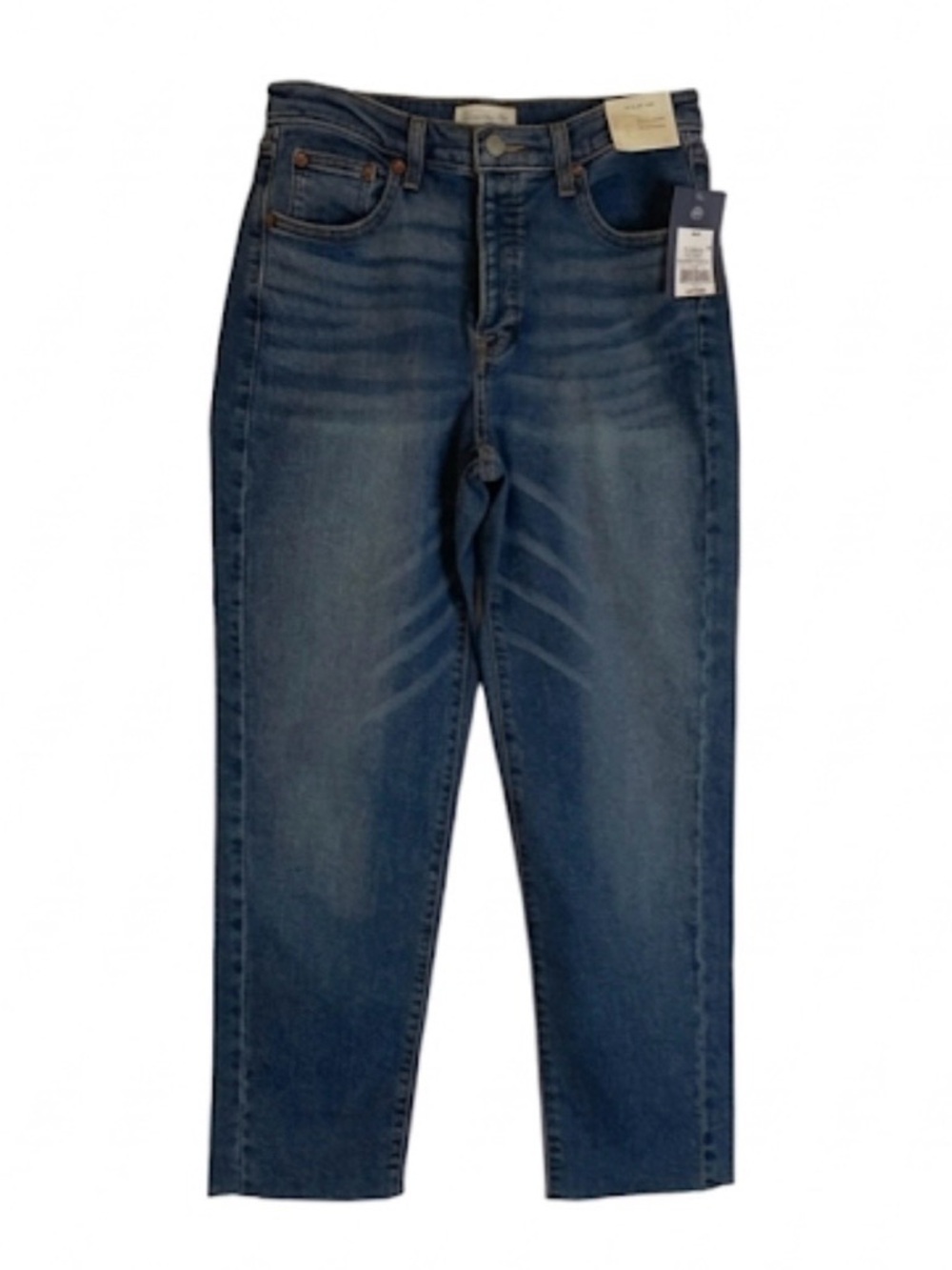 UNIVERSAL THREAD Mid-Rise Comfort Stretch Button Fly Denim Jeans, Womens 10,Blue